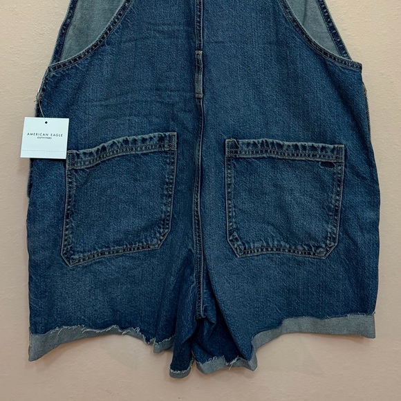 American Eagle Baggy Denim Short Overall - Picture 8 of 8